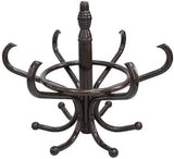 Coat Racks: Brown Coat Rack with Stand Wooden Hat and 12 Hooks Hanger Walnut tree