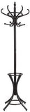 Coat Racks: Brown Coat Rack with Stand Wooden Hat and 12 Hooks Hanger Walnut tree