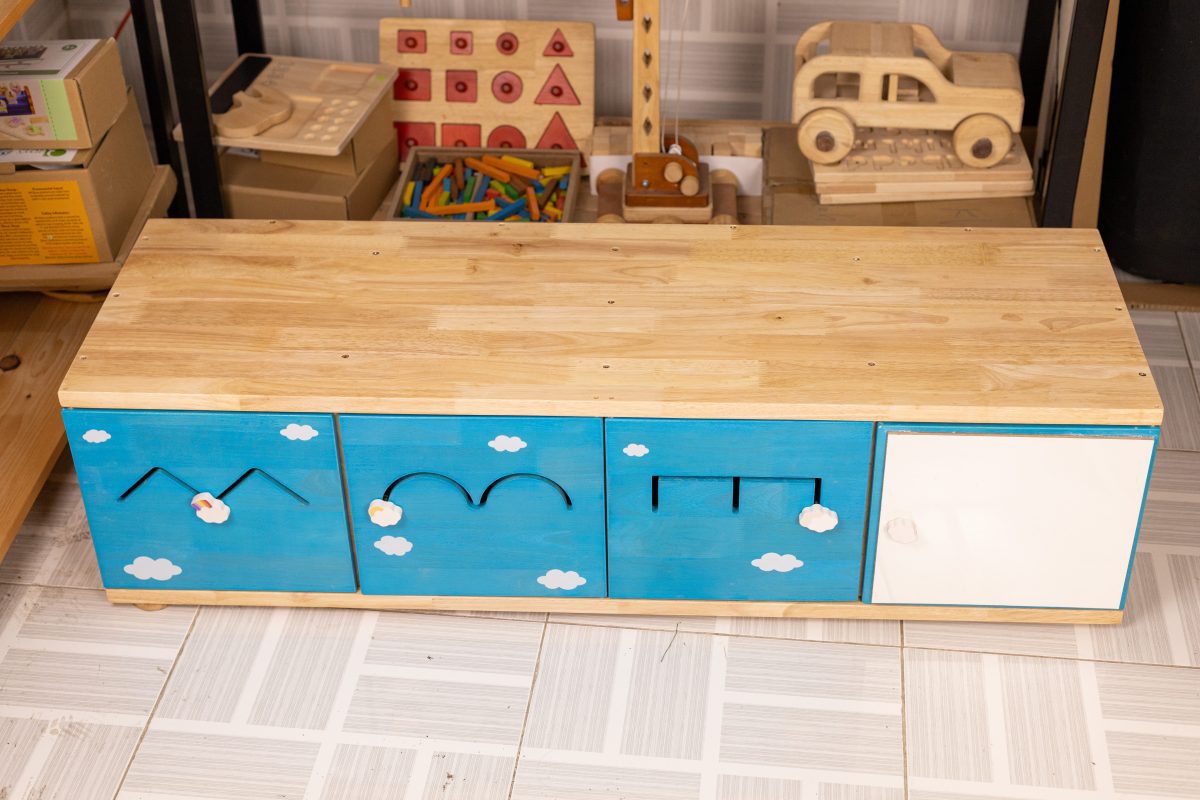 3 in 1 sensory play storage and bench