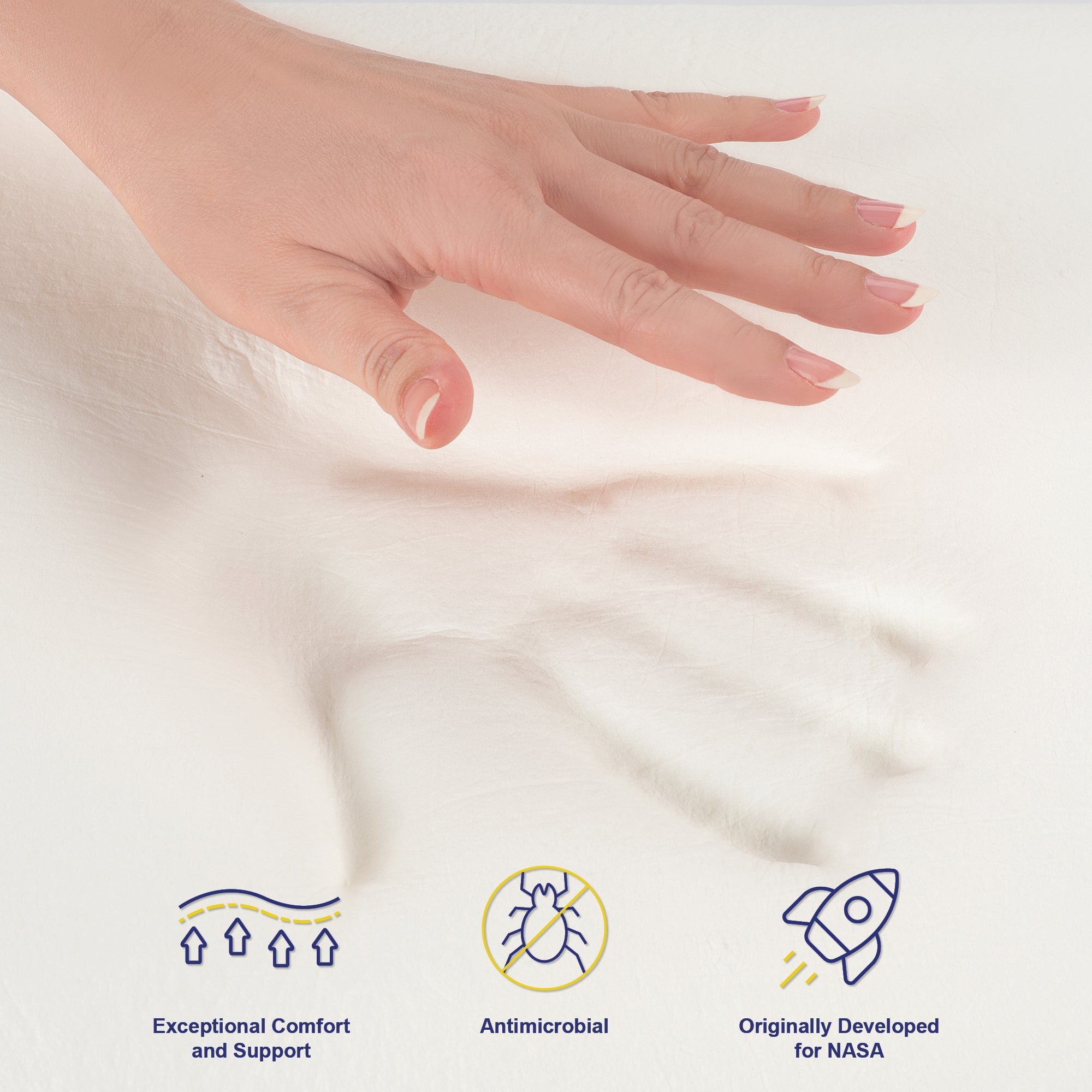 Mattress Toppers: Boutique King Mattress 7 zone Pocket Spring Memory Foam