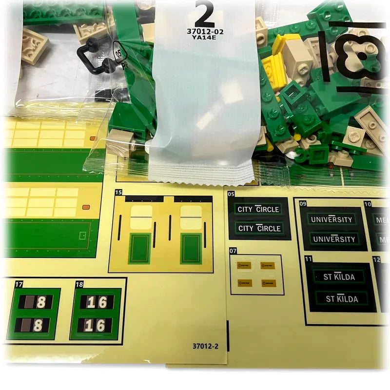 Best Brick Australia Melbourne W-Class Tram Building Block Toy Model