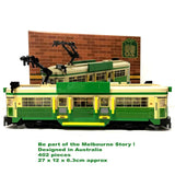 Best Brick Australia Melbourne W-Class Tram Building Block Toy Model