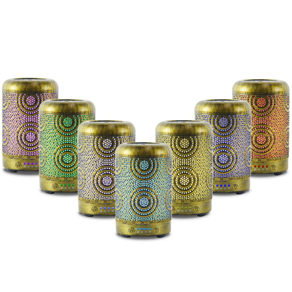 Aroma Diffusers: activiva 100ml Metal Essential Oil and Aroma Diffuser-Vintage Gold