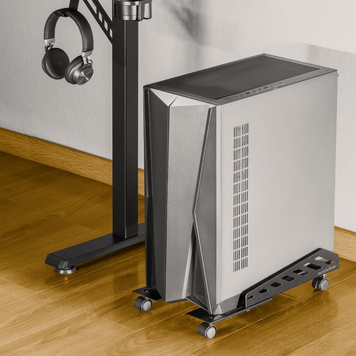 Gymnastics: activiva Heavy-Duty PC Mobile Floor Stand with Casters