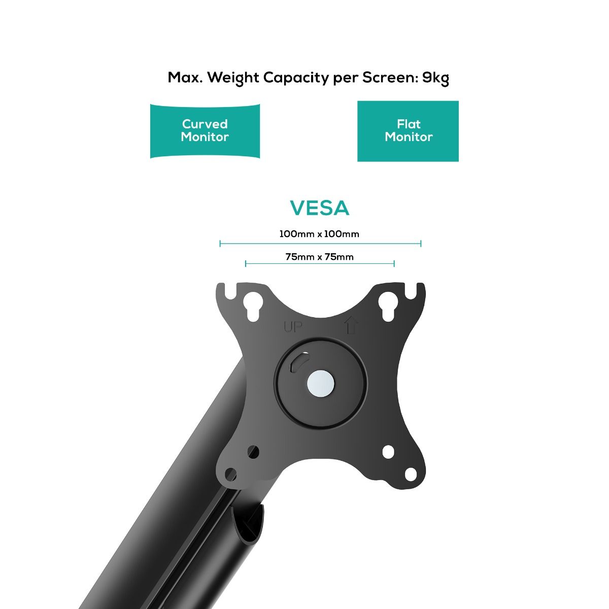 Computer Monitors & Accessories: activiva Ergolife Single-Screen Gas Spring Monitor Arm