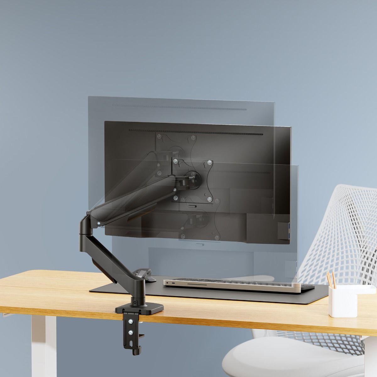 Computer Monitors & Accessories: activiva Ergolife Single-Screen Gas Spring Monitor Arm