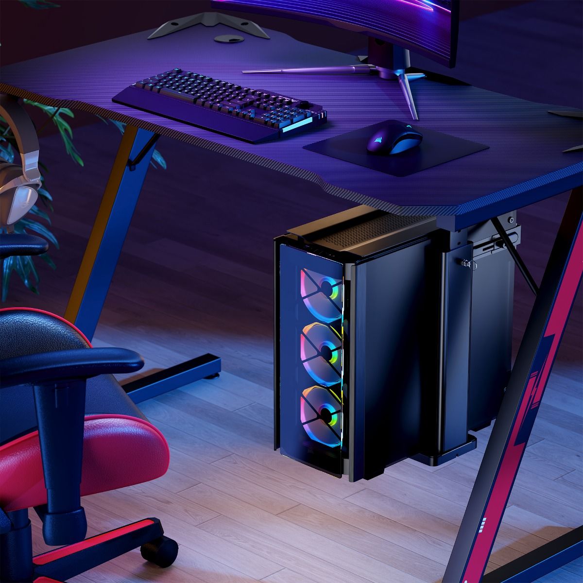 Office & Desk Chairs: activiva Ultra-Wide Adjustable Wall & Under-Desk PC Mount