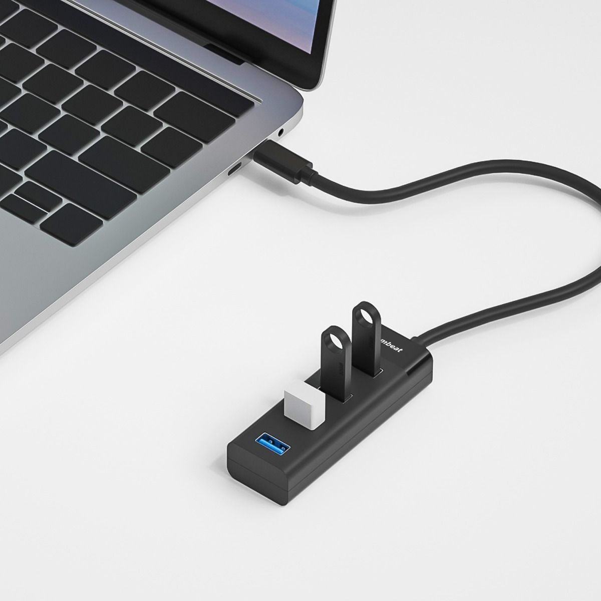 Keyboards & Accessories: mbeat 4-Port USB-C Hub with USB-C DC Port