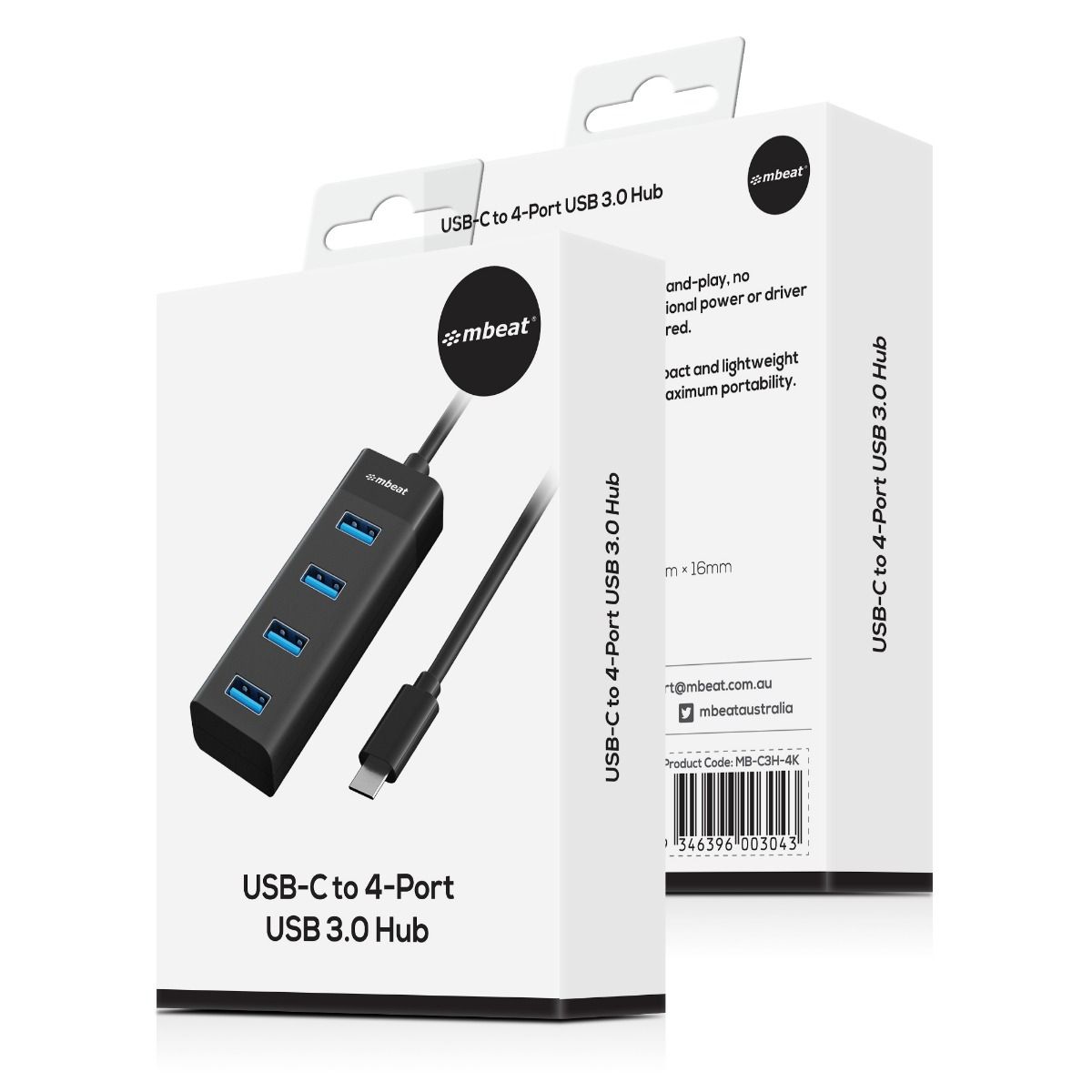 Keyboards & Accessories: mbeat 4-Port USB-C Hub with USB-C DC Port