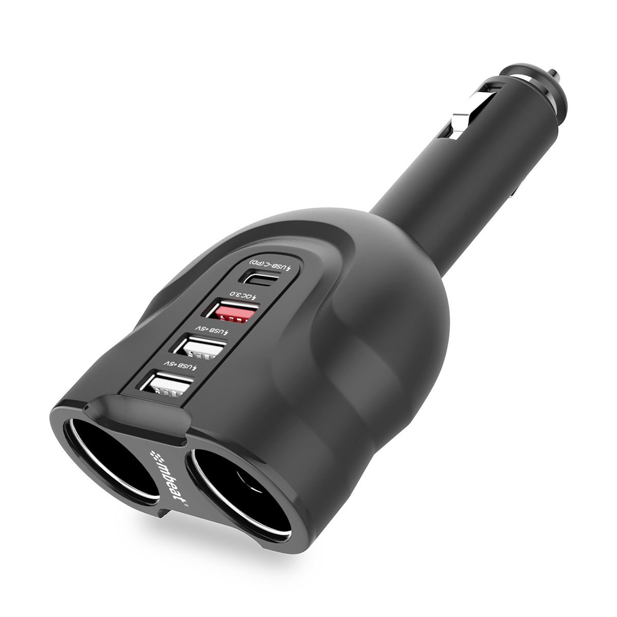 Phone Chargers: mbeat Gorilla Power 4 Ports USB-C & QC 3.0 Car Charger