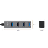 Hard Drives: mbeat 4-Port USB 3.0 Hub with 2-in-1 USB 3.0 & USB-C Converter - Space Grey