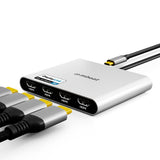 mbeat USB-C Quad 4K HDMI DisplayLink® Adapter with PD Pass-through