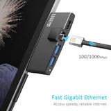 Laptop Stands: mbeat Edge Pro Multifunction USB- C Hub with LAN for Microsoft Surface Pro Gen 5/6