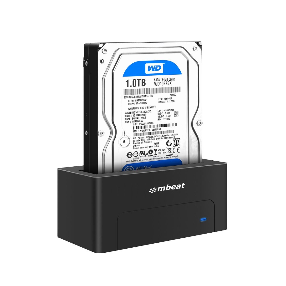 Hard Drives: mbeat D1 USB 3.0 3.5" & 2.5" SATA HDD Docking Station - Black