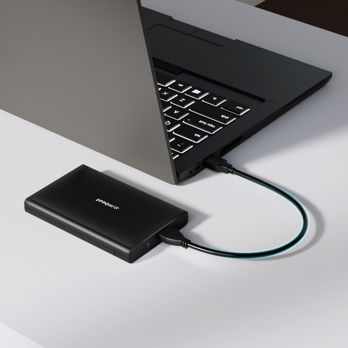 Hard Drives: mbeat A2 Slim Tool-Free USB 3.0 2.5" SATA HDD Enclosure - Black
