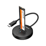 Hard Drives: mbeat H1 USB 3.2 Gen2 10Gbps M.2 NVMe & SATA SSD Mini Dock (Black)