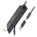 Keyboards & Accessories: mbeat Mountable 4-Port USB-C Hub