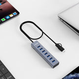 Laptop Stands: mbeat 7-Port USB Hub with Dual USB-A & USB-C Connector