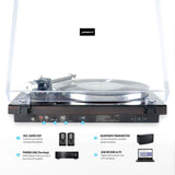 Audio Players & Recorders: mbeat Hi-Fi Bluetooth Turntable (MMC, USB, Anti-skating, Preamplifier) - Macassar Ebony