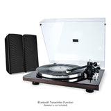 Audio Players & Recorders: mbeat Hi-Fi Bluetooth Turntable (MMC, USB, Anti-skating, Preamplifier) - Macassar Ebony