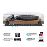 Audio Players & Recorders: mbeat Hi-Fi Turntable with Bookshelf Speakers and Bluetooth Streaming