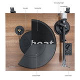 Audio Players & Recorders: mbeat Hi-Fi Turntable with Bookshelf Speakers and Bluetooth Streaming