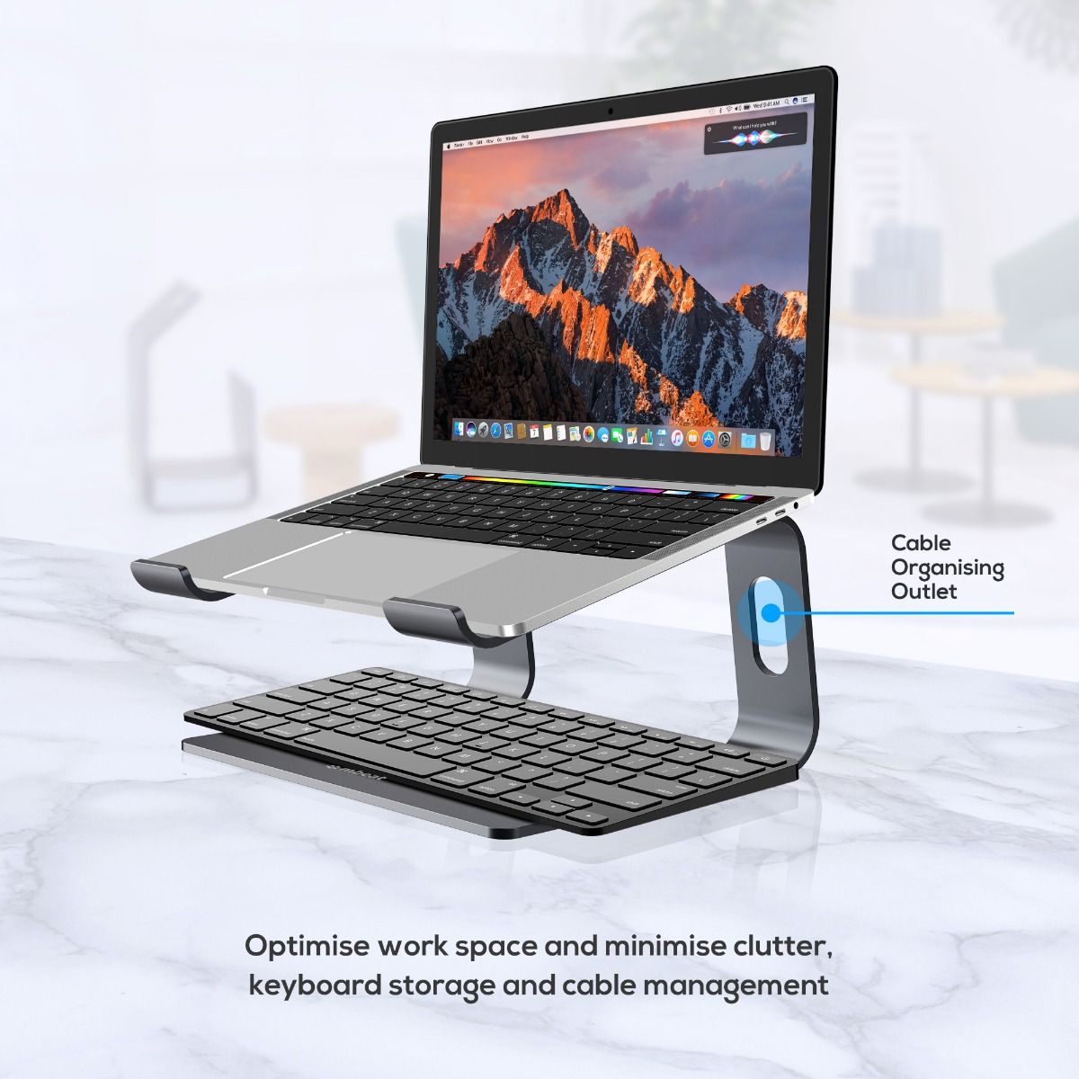 Camera Accessories: mbeat Stage S1 Space Grey Elevated Laptop Stand up to 16"" Laptop