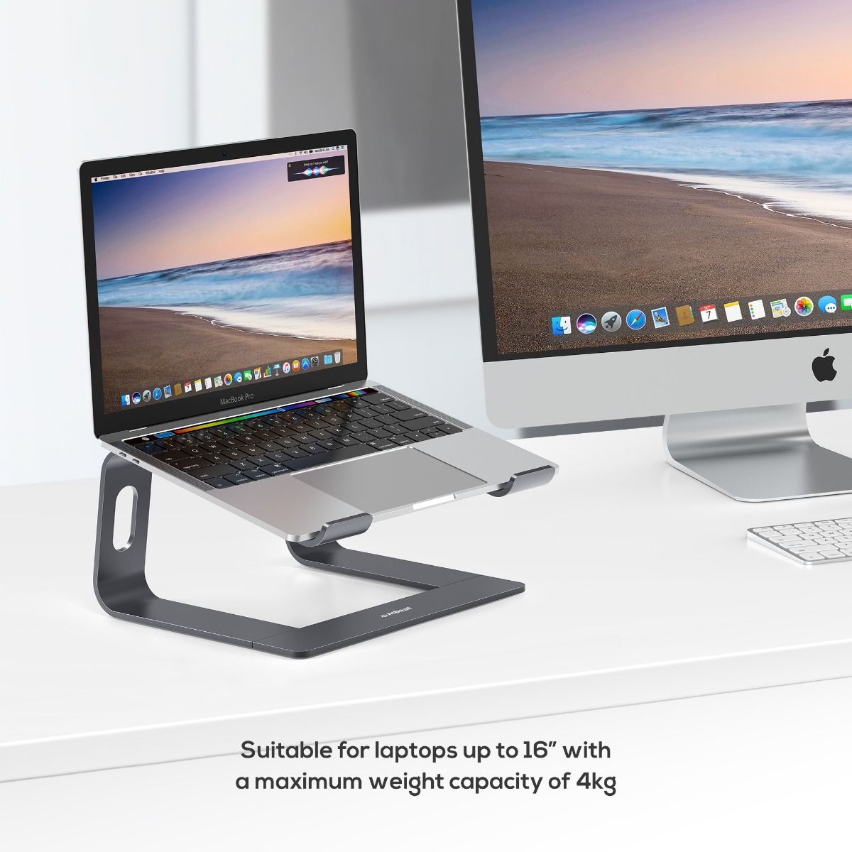 Camera Accessories: mbeat Stage S1 Space Grey Elevated Laptop Stand up to 16"" Laptop