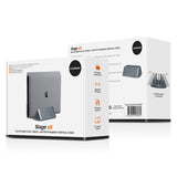 Laptop Stands: mbeat Stage S5 Adjustable Dual Bay Tablet, Laptop and MacBook Vertical Stand