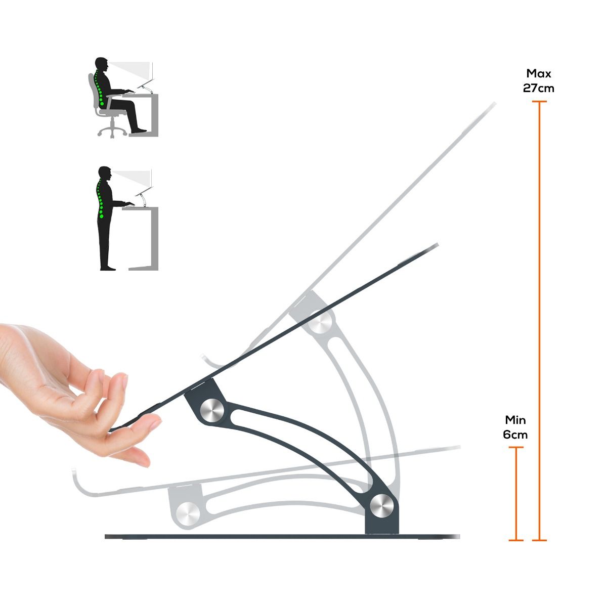 Laptop Stands: mbeat Stage S6 Adjustable Elevated Laptop and MacBook Stand