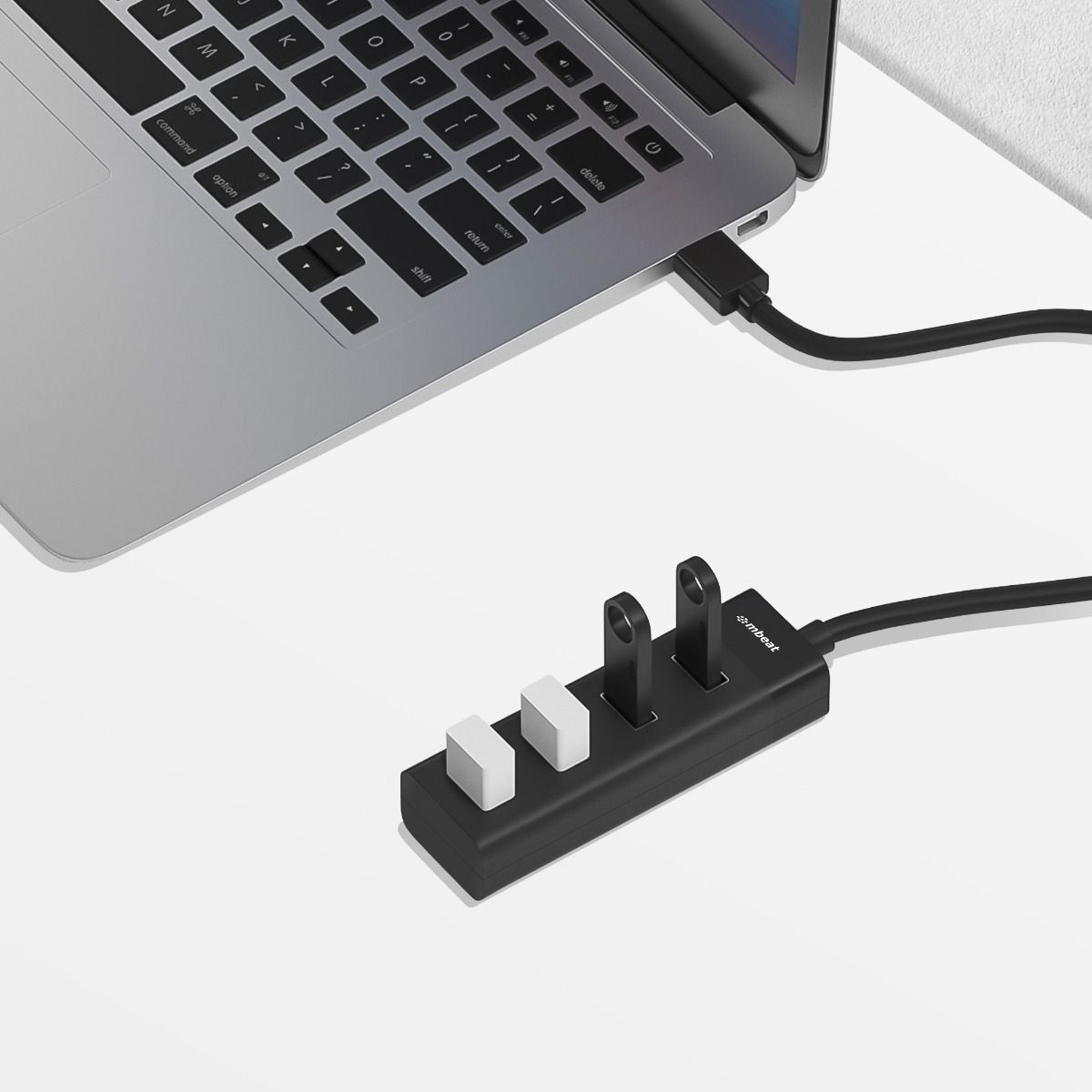 Keyboards & Accessories: mbeat 4-Port USB 3.0 Hub - Black