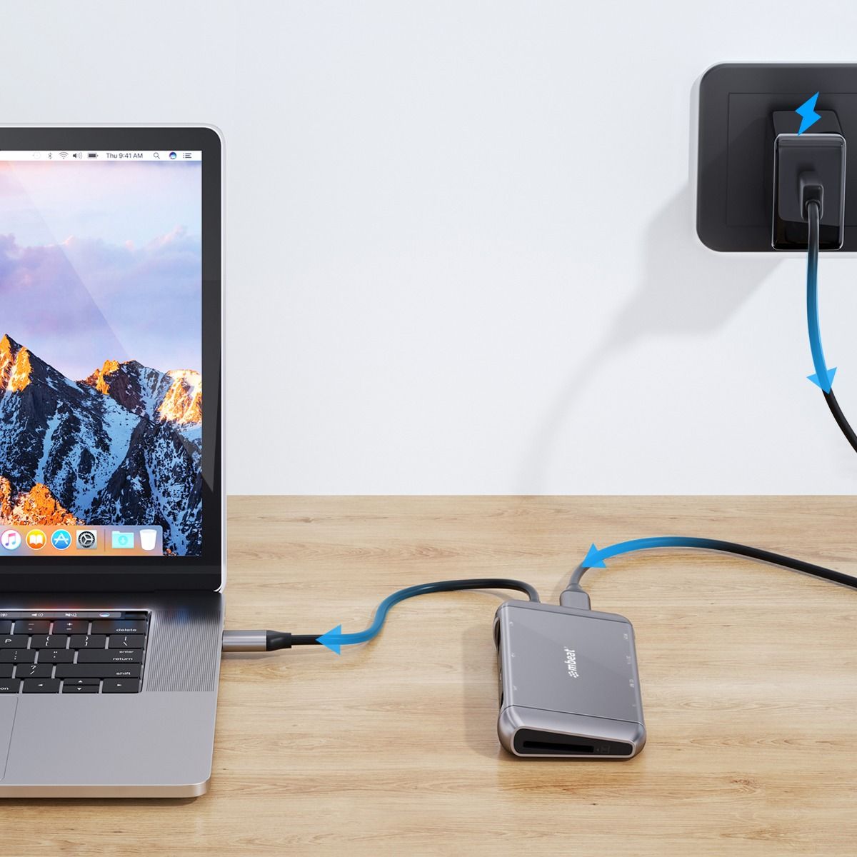 Computer Monitors & Accessories: mbeat Elite X11 Dual HDMI USB-C Multifunction Docking Station