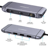 Computer Monitors & Accessories: mbeat Elite X11 Dual HDMI USB-C Multifunction Docking Station