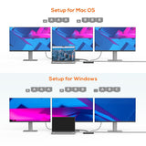 Computer Monitors & Accessories: mbeat 15-in-1 Triple Display USB-C Dock (2 x HDMI & 1 x Display Port)