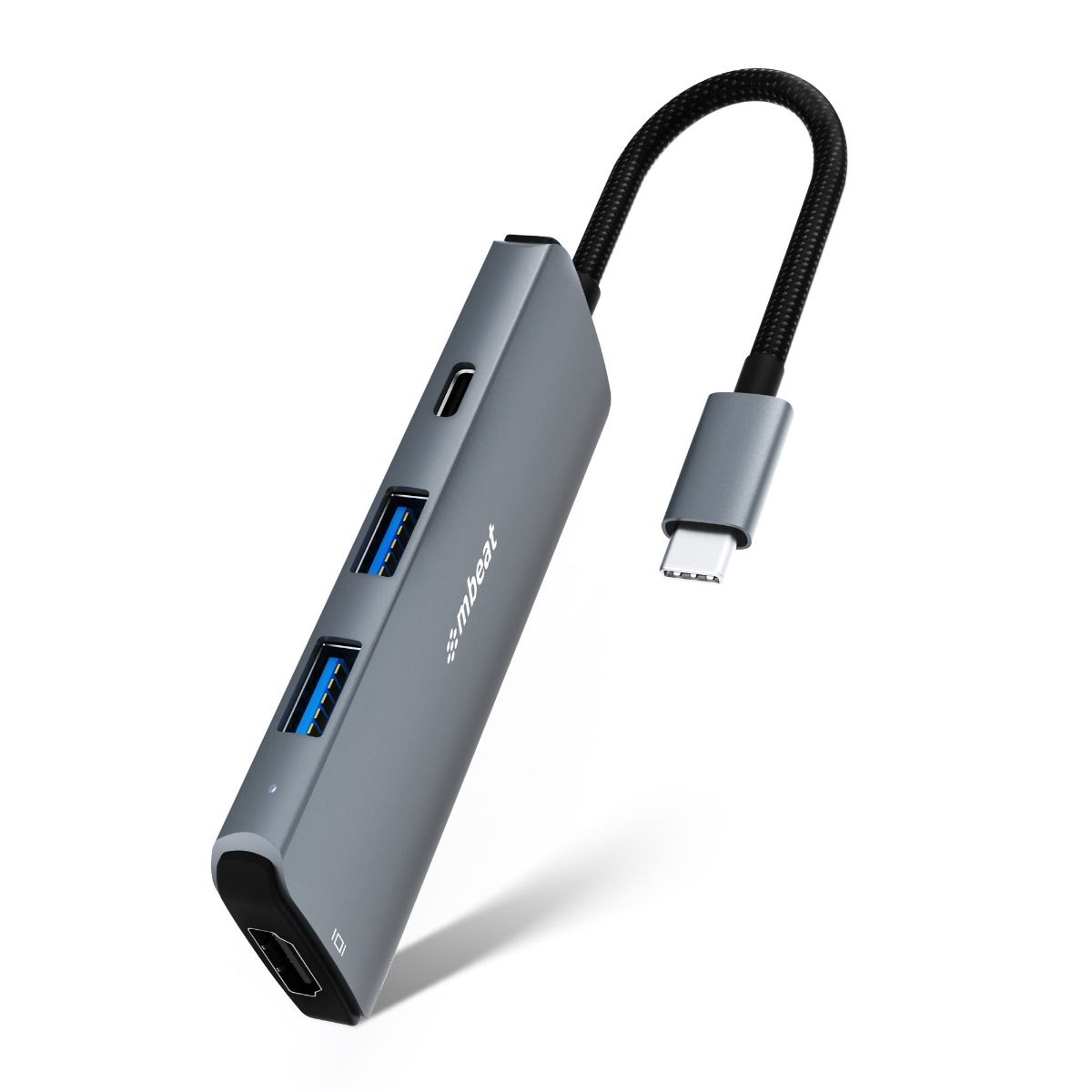 Keyboards & Accessories: mbeat 7-in-1 USB-C 3.2 Gen2 Hub with 8K Video, 10Gbps Data - Space Grey