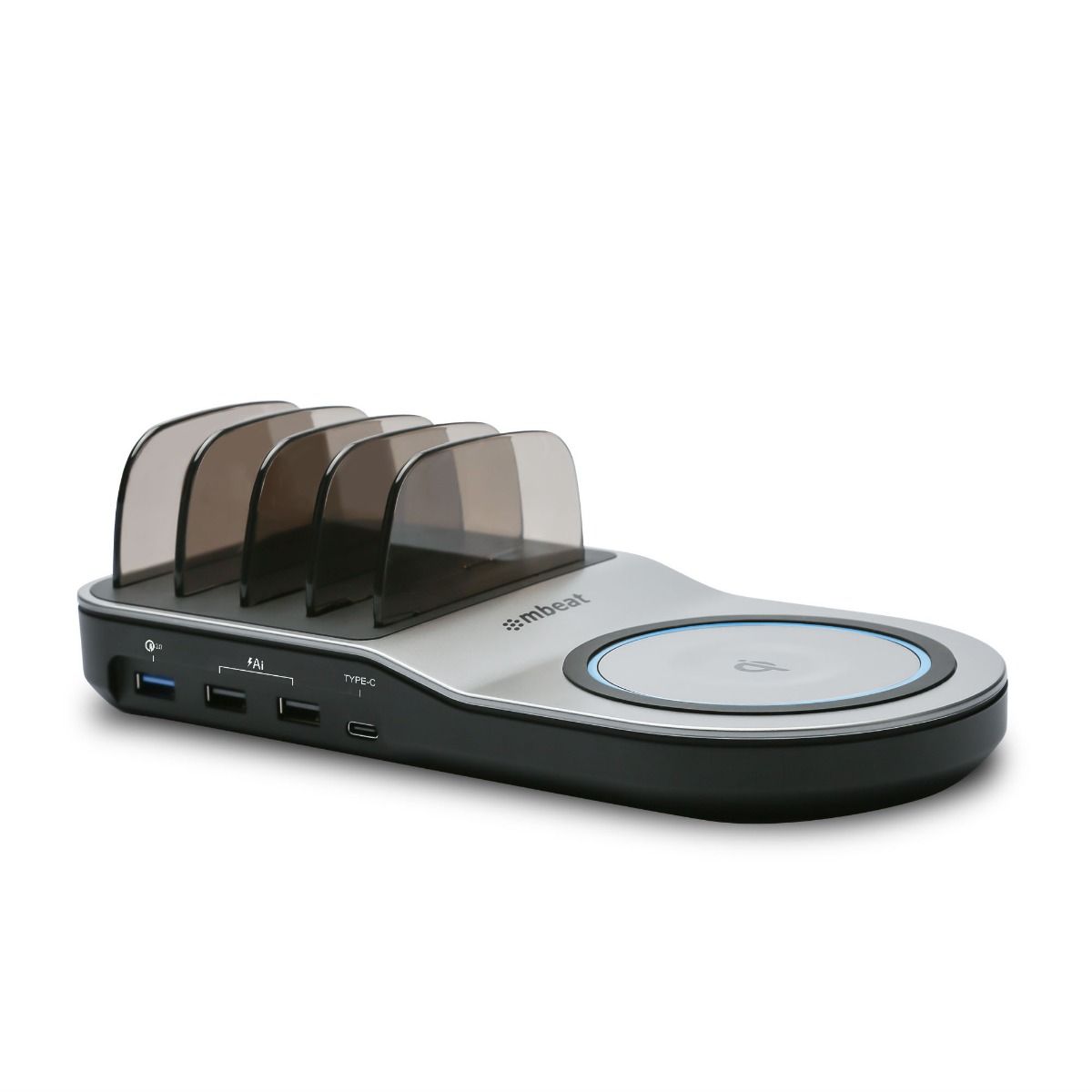 Phone Chargers: mbeat Gorilla Power 50W Qi Certified Multi-Device USB & Wireless Charging Dock