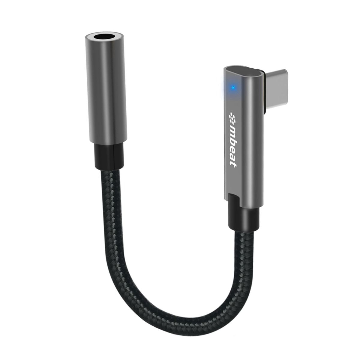 Audio Players & Recorders: mbeat Elite USB-C to 3.5 Audio Adapter - Space Grey