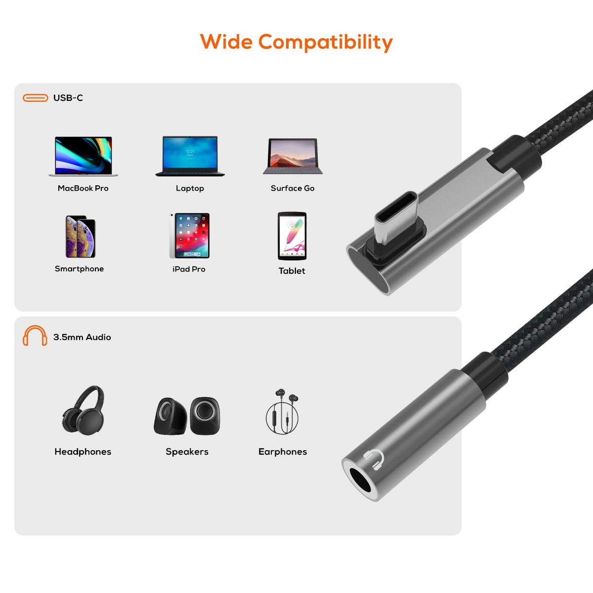 Audio Players & Recorders: mbeat Elite USB-C to 3.5 Audio Adapter - Space Grey