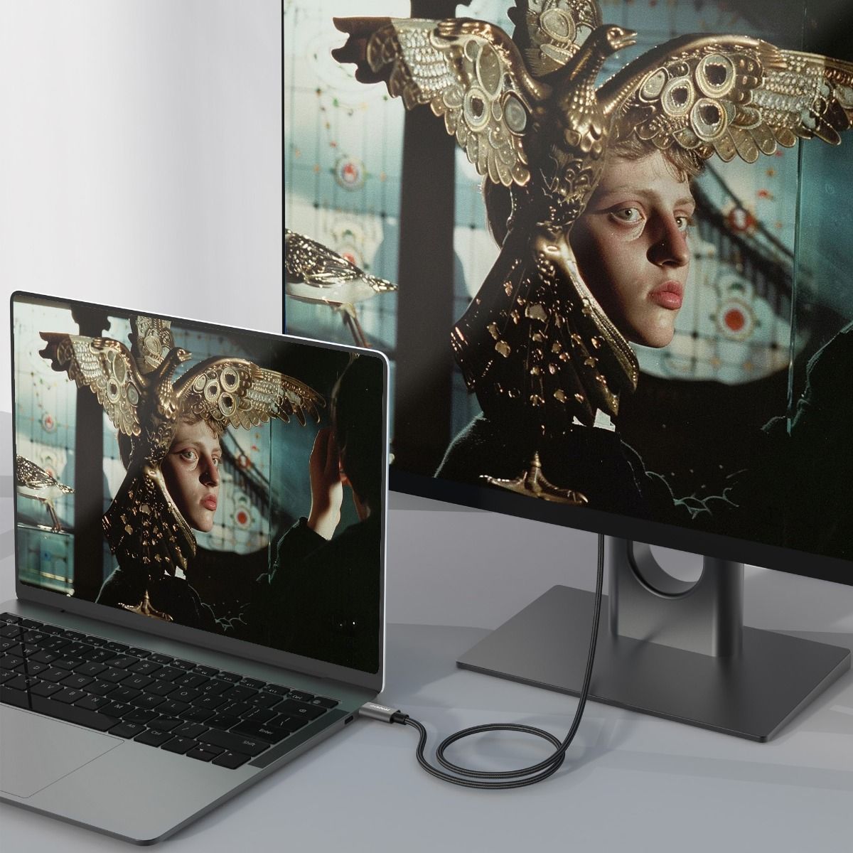 Computer Cables & Adapters: mbeat Tough Link 1.8m USB 3.2 Gen2 USB-C Cable - Space Grey