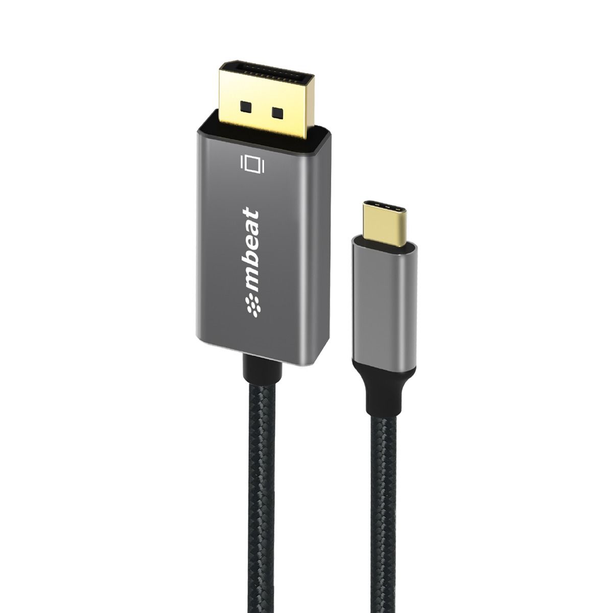Computer Cables & Adapters: mbeat Tough Link 1.8m 4K USB-C to Display Port Cable - Space Grey
