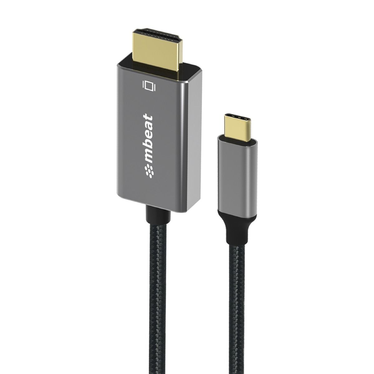 TVs & Accessories: mbeat Tough Link 1.8m 4K USB-C to HDMI Cable - Space Grey