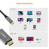 TVs & Accessories: mbeat Tough Link 1.8m 4K USB-C to HDMI Cable - Space Grey