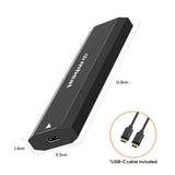 Hard Drives: mbeat Elite USB-C to M.2 SSD Enclosure (M-Key, B+M Key) - Matte Black