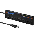 Keyboards & Accessories: mbeat 7-Port USB 3.0 and USB 2.0 Hub Manager With Switches