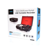 Audio Players & Recorders: mbeat Retro Briefcase-styled USB Turntable
