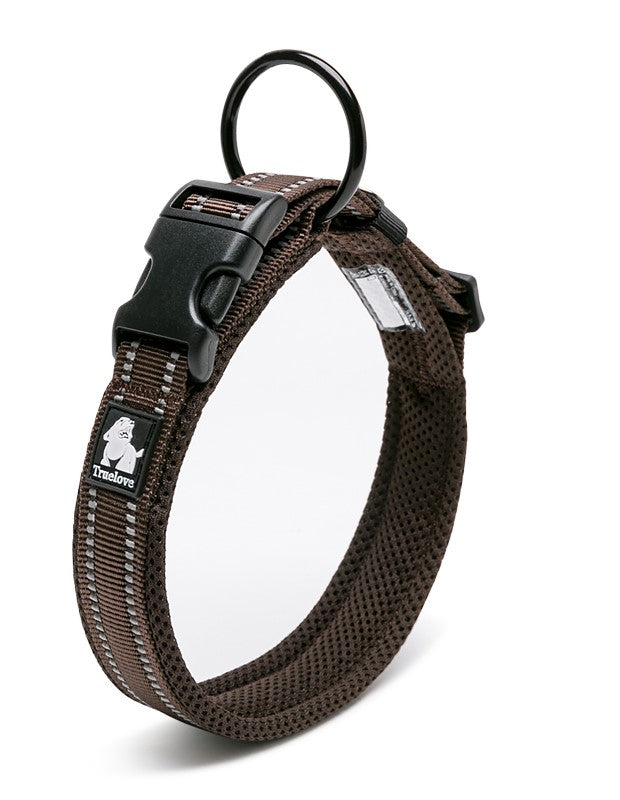 Dog Apparel: Heavy Duty Reflective Collar Brown XL
