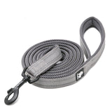 Dog Collars, Leads & Harnesses: Reflective Pet Leash 2 meters Grey S