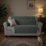 Sofa Cover Couch Cover 3 Seater Reversable Grey