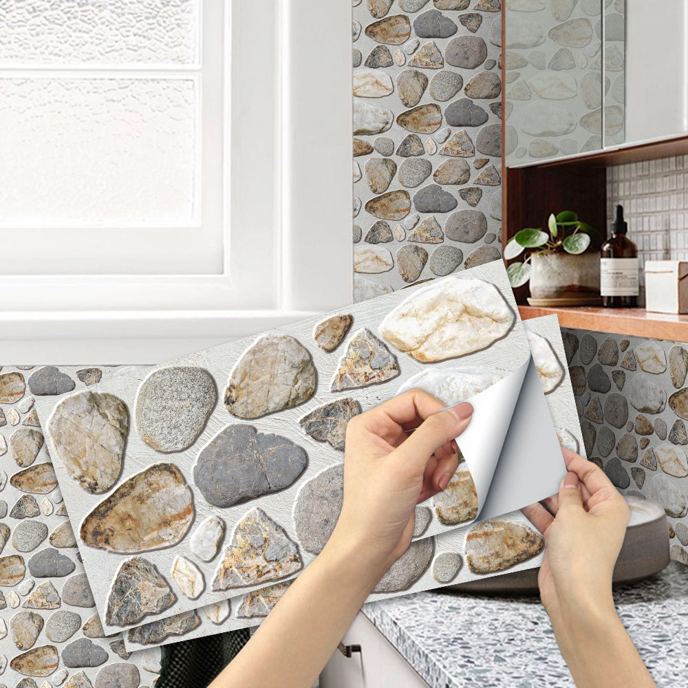 Calendars, Organisers & Planners: Waterproof Tiles Stone Wallpaper Stickers Bathroom Kitchen Lion Stone