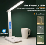 Table Lamps: LED Desk Lamp with Fast Wireless Charger Clock Alarm Date Temperature